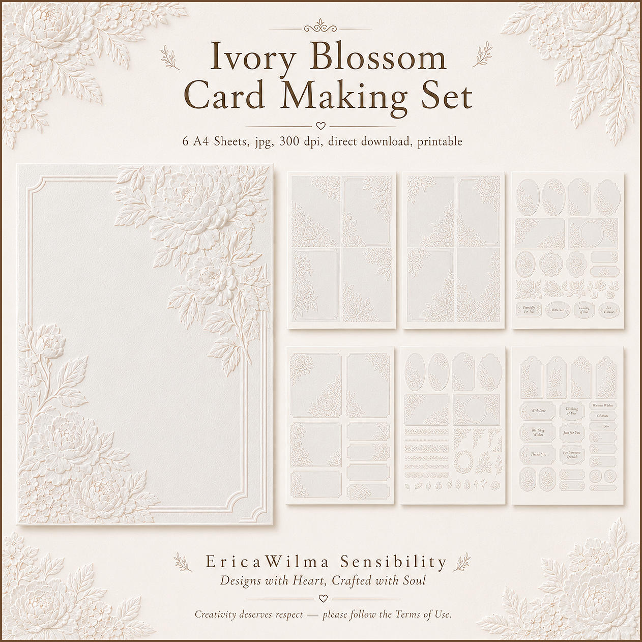 (image for) EW AI Card Making Set Ivory Blossom 2026